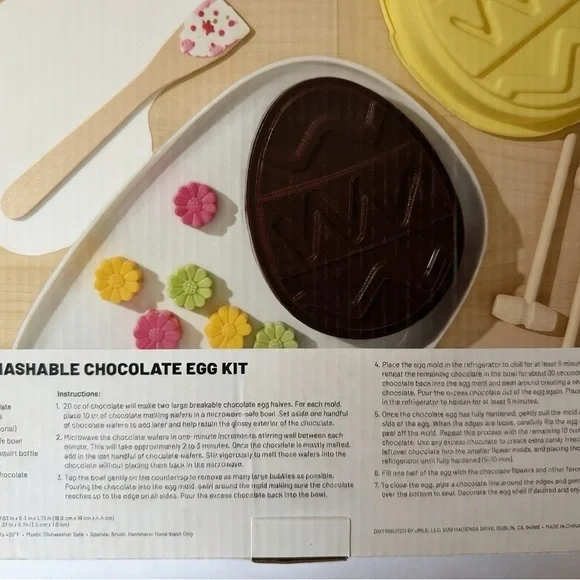DIY Smashable Chocolate Easter Egg Kit - 8 Pieces - Picture 3 of 4